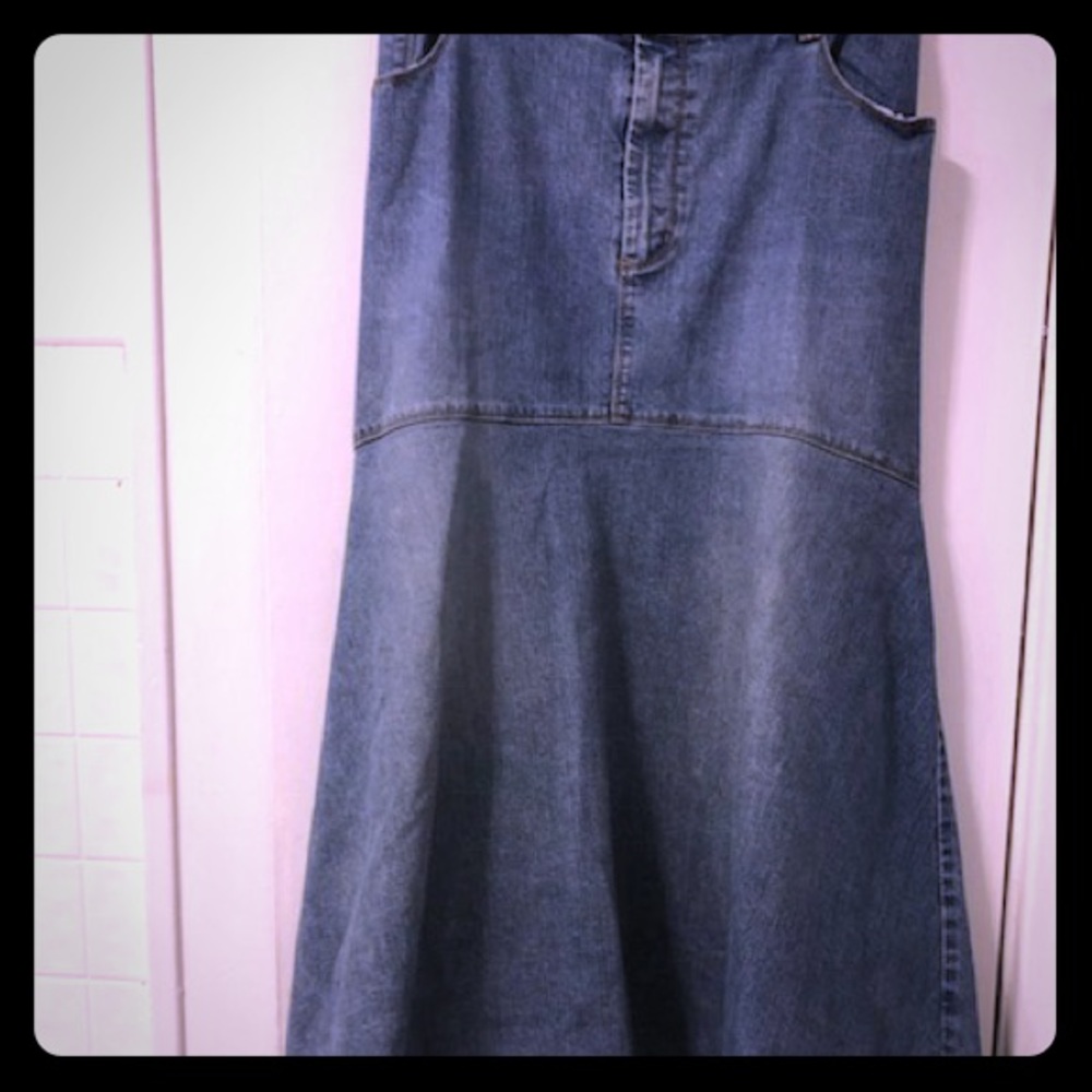 Distressed Jean Skirt